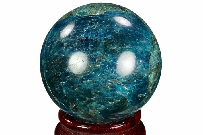 Bright Blue Apatite Sphere - Madagascar #121812